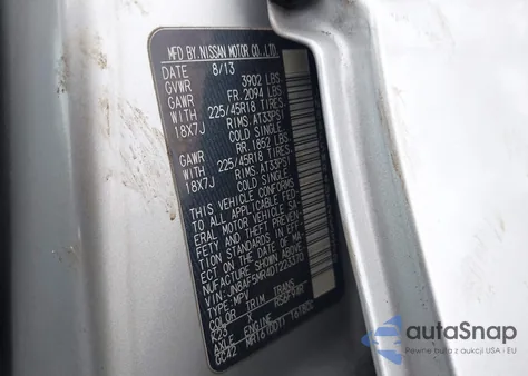 2013 Nissan Juke Nismo из США, поврежденный, VIN JN8AF5MR4DT223370